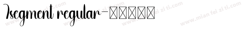 7segment regular字体转换